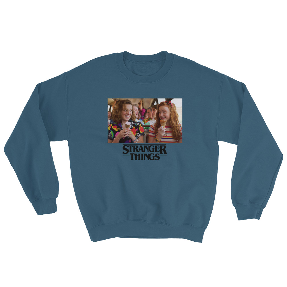 Stranger Things Eleven And Max Scene Sweatshirt | Masshirts.com