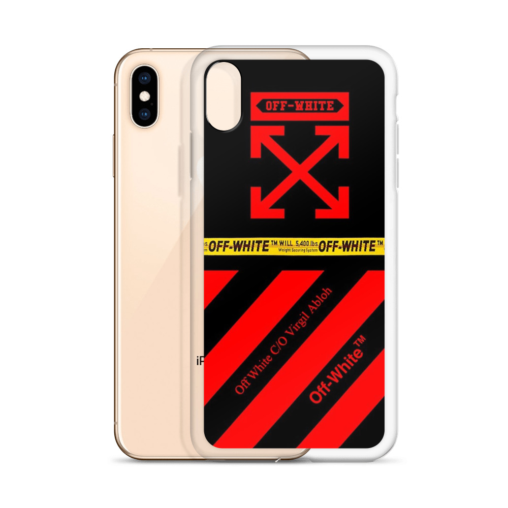 Red Cross Off-White Custom iPhone X Case by Masshirts.com