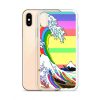 Rainbow Japanese Wave Custom iPhone X Case