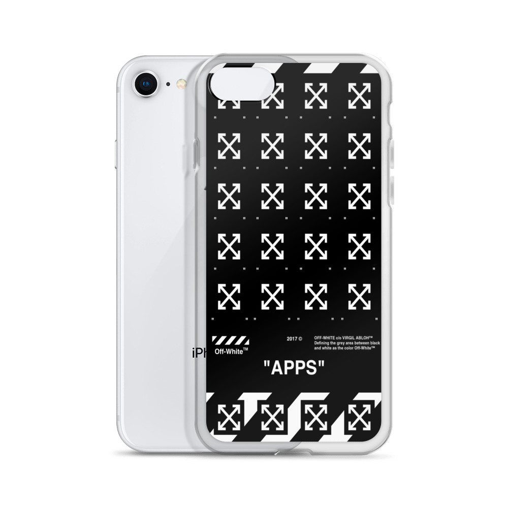 Apps Cross Off White Custom iPhone X Case, iPhone XS, iPhone XR