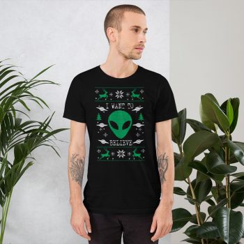 I Want To Believe Alien Custom Unisex T-Shirt