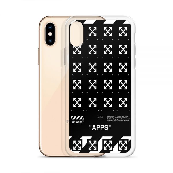 Apps Cross Off White Custom iPhone X Case, iPhone XS, iPhone XR