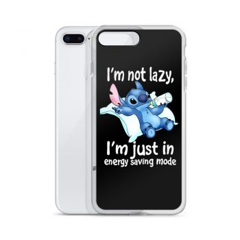 Lilo Stitch Quote I'm Not Lazy Custom iPhone X Case