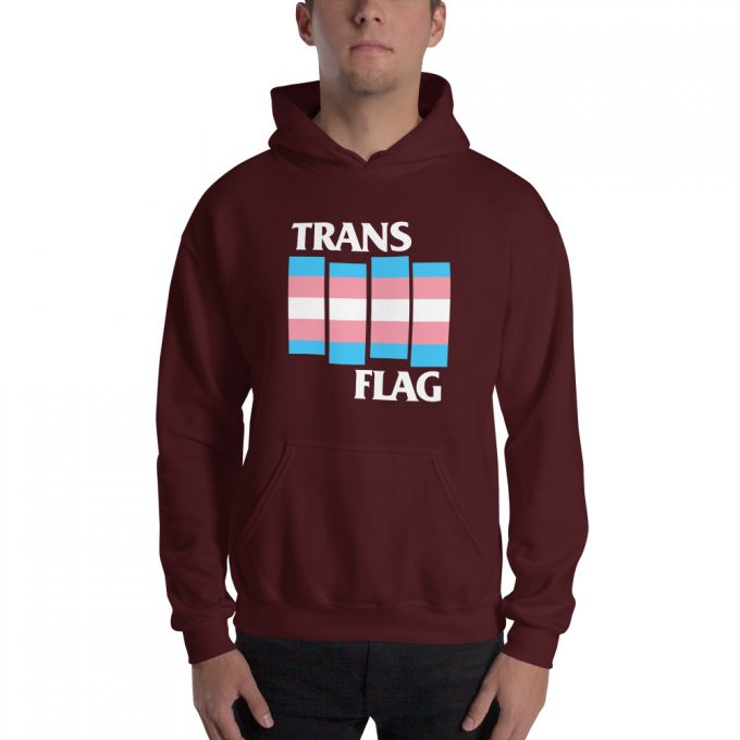 Trans Flag LGBT Unisex Hoodie