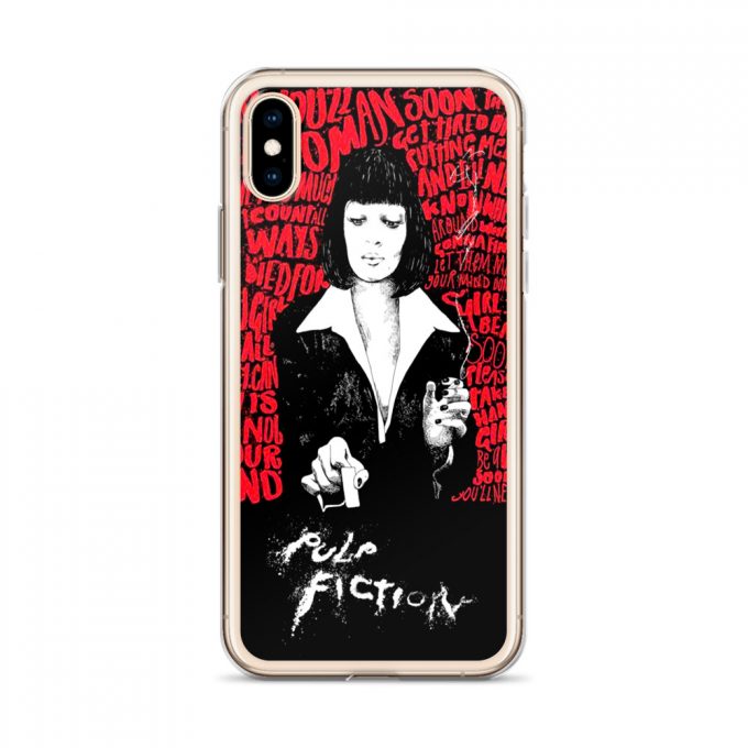 Mia Wallace Pulp Fiction Classic Movie Custom iPhone X Case