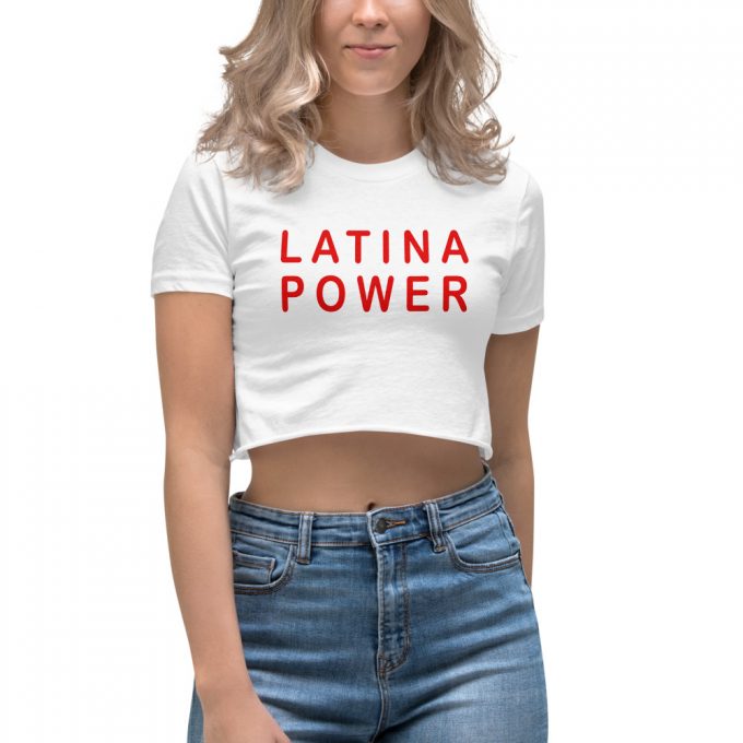 Best Latina Power Women's Crop Top