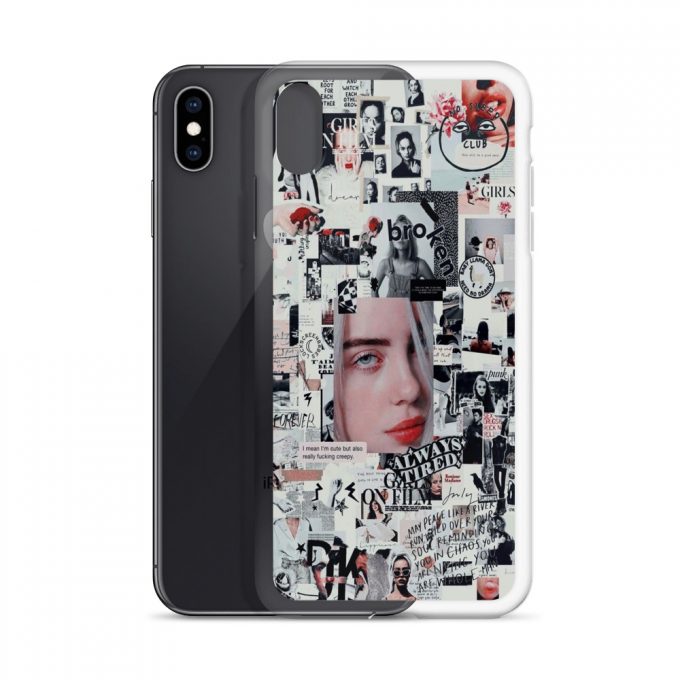 Billie Eilish Bad Girl Collage Custom iPhone X Case
