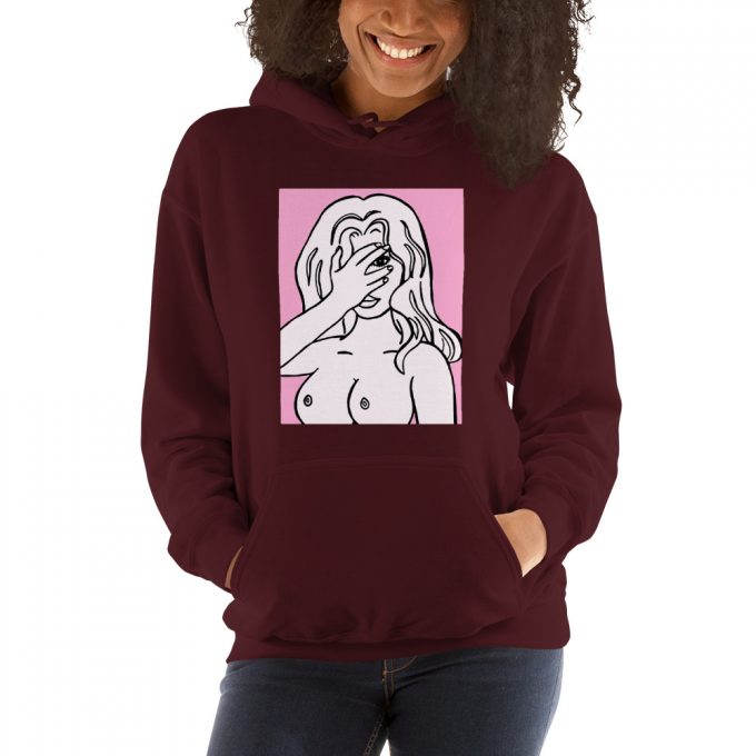 Unapologetic Pink Girl Aesthetic Hoodie Design