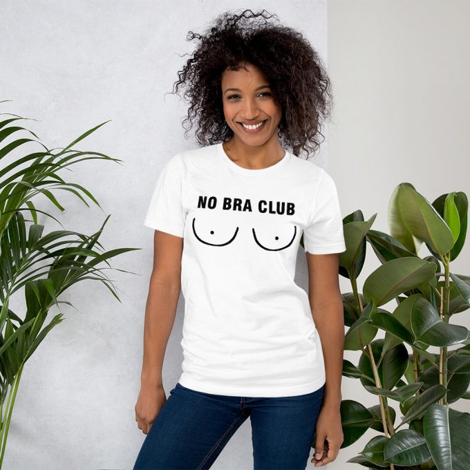 No Bra Club Boob Tits T Shirt