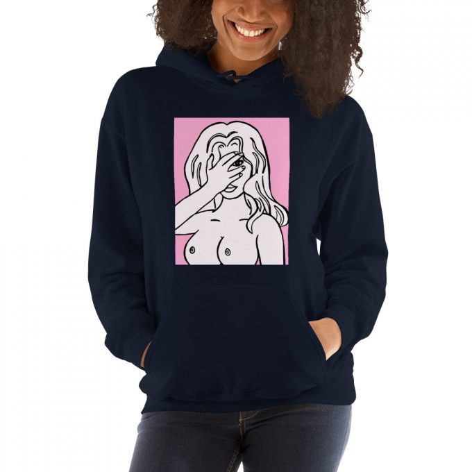 Unapologetic Pink Girl Aesthetic Hoodie Design