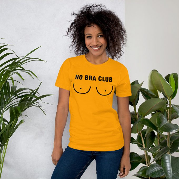 No Bra Club Boob Tits T Shirt