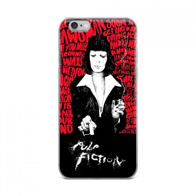 Mia Wallace Pulp Fiction Classic Movie Custom iPhone X Case