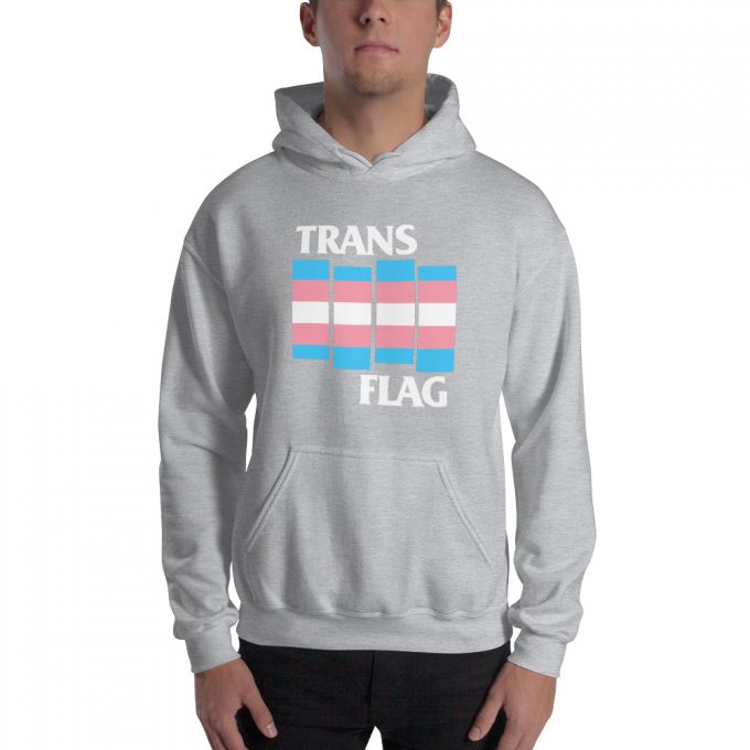 Trans Flag LGBT Unisex Hoodie