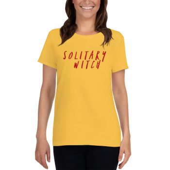 Solitary Witch Feminist Meaning Women T Shirt