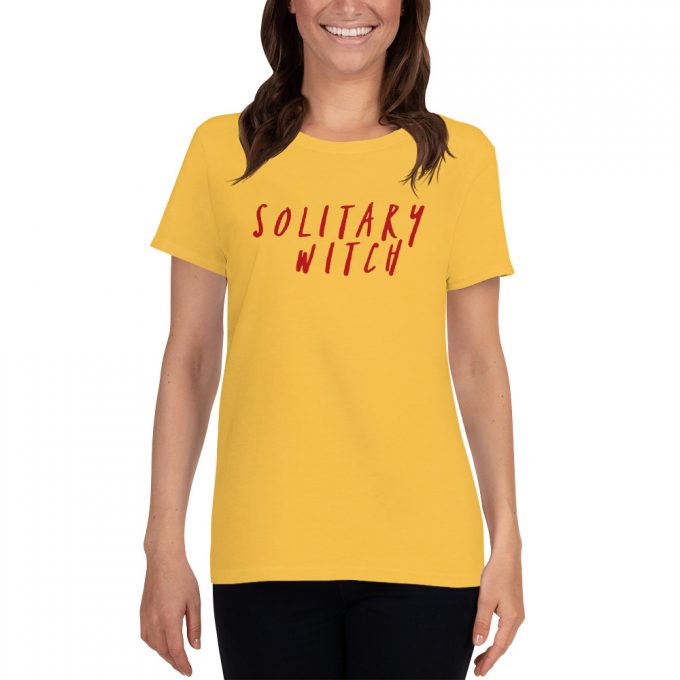 Solitary Witch Feminist Meaning Women T Shirt