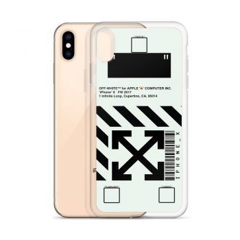 Off White Apple Computer Custom iPhone X Case