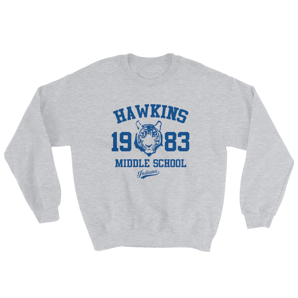 Stranger Things Indiana Hawkins Middle School Sweatshirt Masshirts