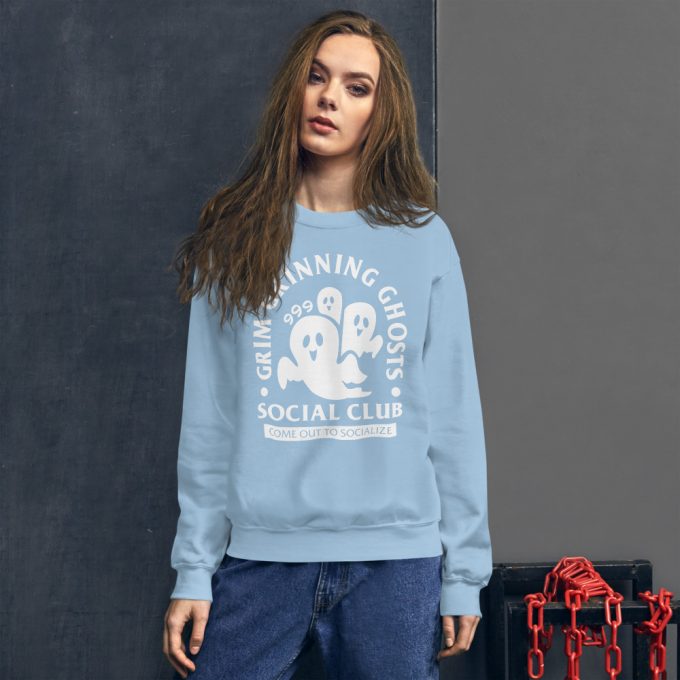 Grim Grinning Ghost Social Club Sweatshirt