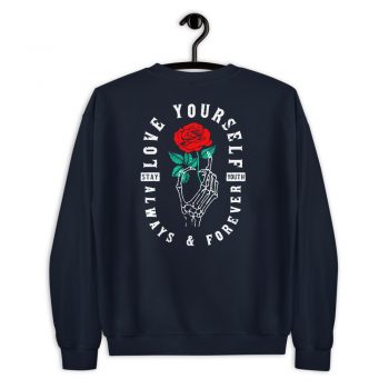 Love Yourself Aesthetic Rose Sweatshirt