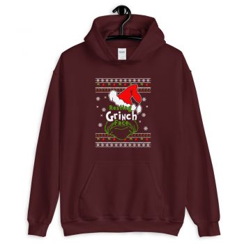 Funny Resting Grinch Face Unisex Christmas Hoodie