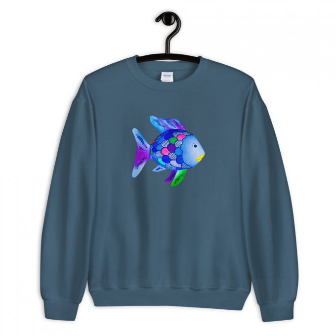 Cute Rainbow Fish Marcus Pfister Unisex Sweatshirt