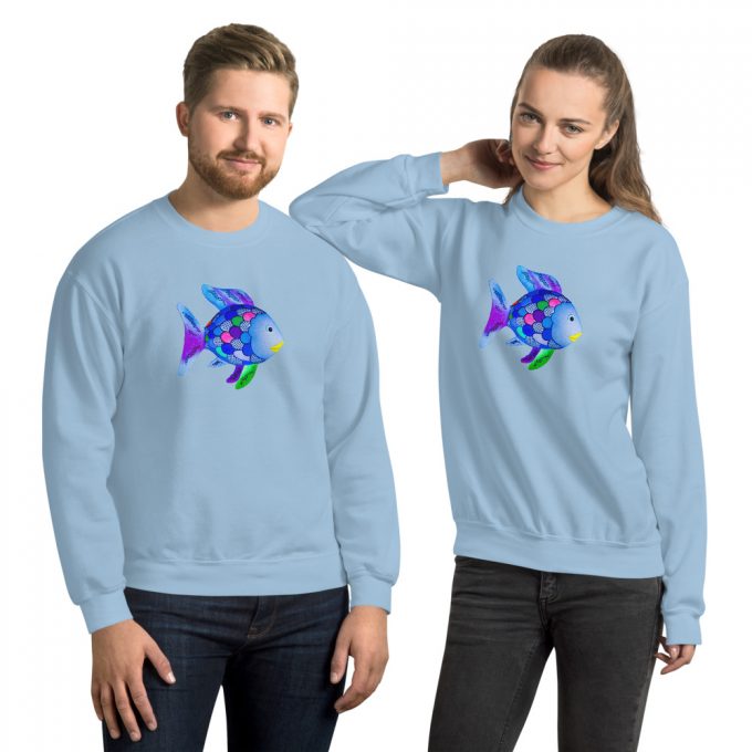 Cute Rainbow Fish Marcus Pfister Unisex Sweatshirt