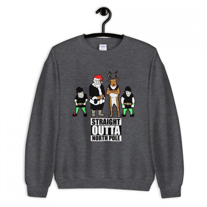 Straight Outta North Pole Christmas Sweatshirt