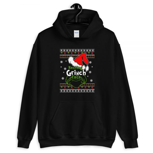 Funny Resting Grinch Face Unisex Christmas Hoodie - Masshirts.com