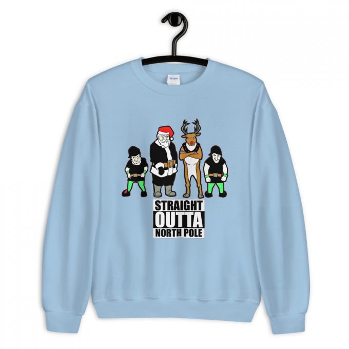 Straight Outta North Pole Christmas Sweatshirt