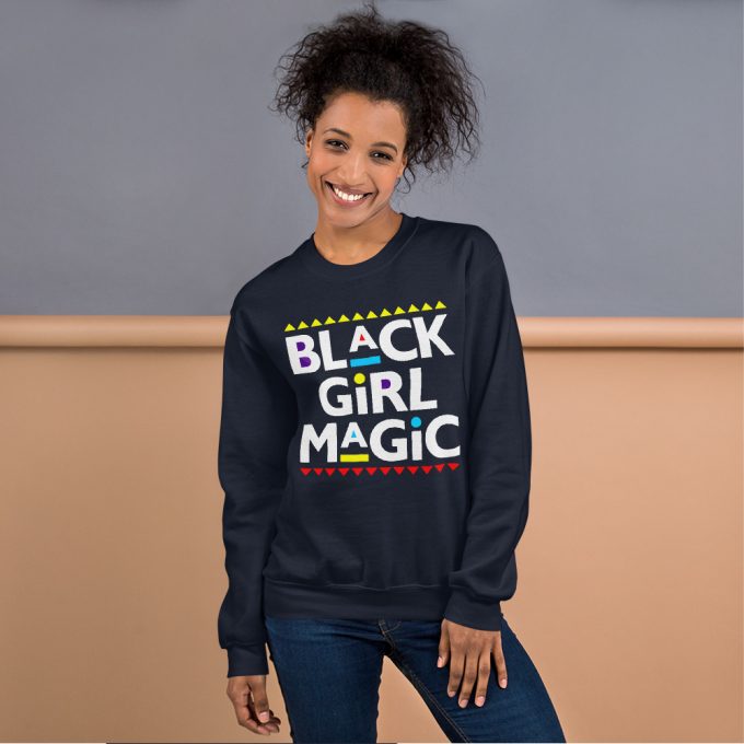 Melanin Slogan Black Girl Magic Unisex Sweatshirt