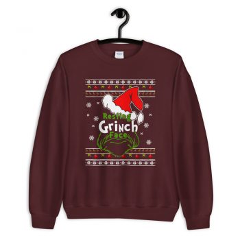 Funny Resting Grinch Face Unisex Christmas Sweatshirt