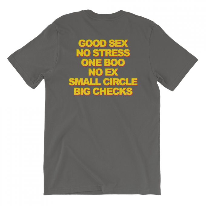 Good Sex No Stress One Boo No Ex Small Circle Big Checks T Shirt