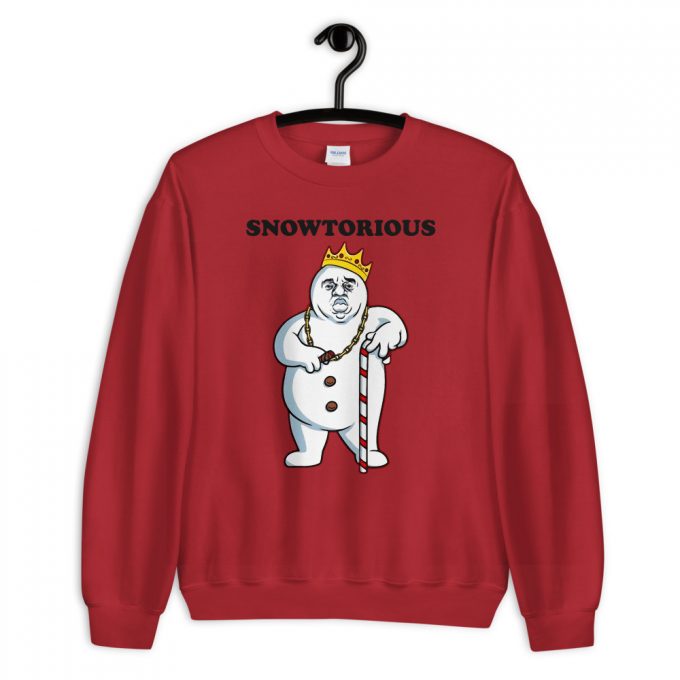 Cheap Snowtorious Big Biggie Christmas Sweatshirt