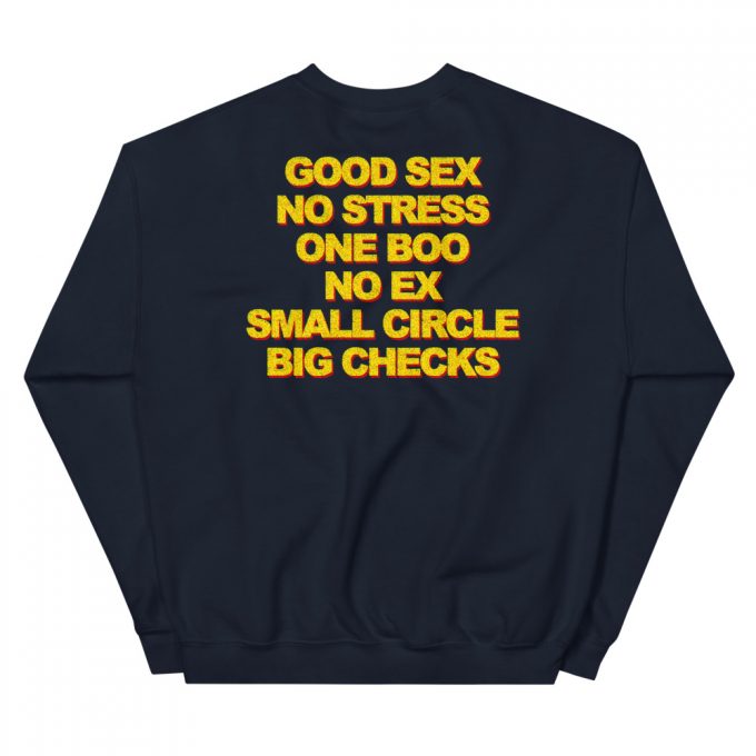Good Sex No Stress One Boo No Ex YG Sweatshirt