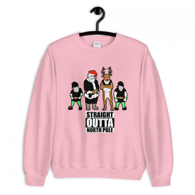 Straight Outta North Pole Christmas Sweatshirt