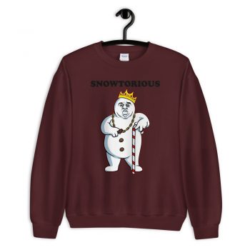 Cheap Snowtorious Big Biggie Christmas Sweatshirt