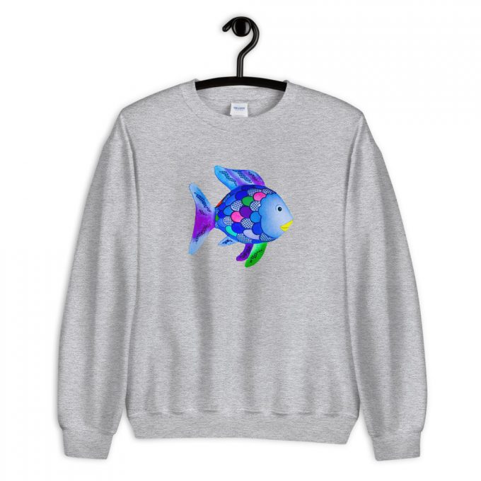 Cute Rainbow Fish Marcus Pfister Unisex Sweatshirt