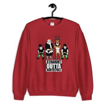 Straight Outta North Pole Christmas Sweatshirt