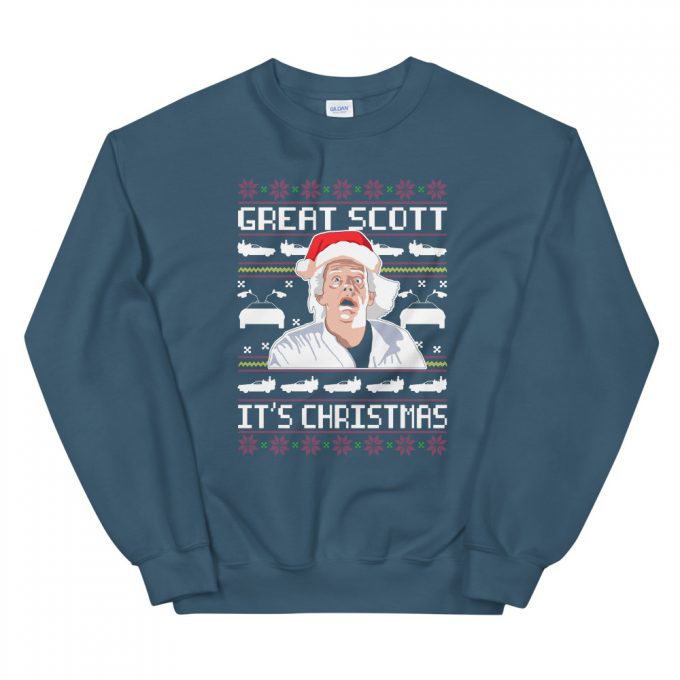 Back To The Future Great Scott It's Christmas Sweatshirt