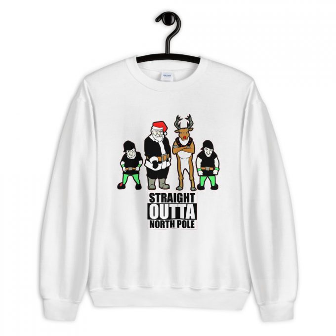 Straight Outta North Pole Christmas Sweatshirt