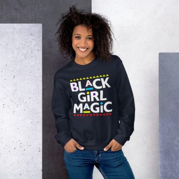 Melanin Slogan Black Girl Magic Unisex Sweatshirt