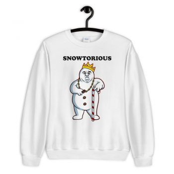 Cheap Snowtorious Big Biggie Christmas Sweatshirt