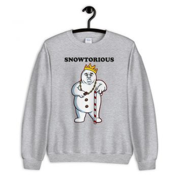 Cheap Snowtorious Big Biggie Christmas Sweatshirt