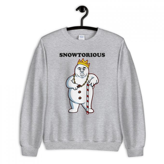 Cheap Snowtorious Big Biggie Christmas Sweatshirt