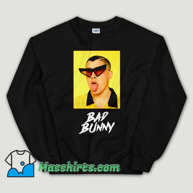 Cheap Bad Bunny Wild Tongue Unisex Sweatshirt