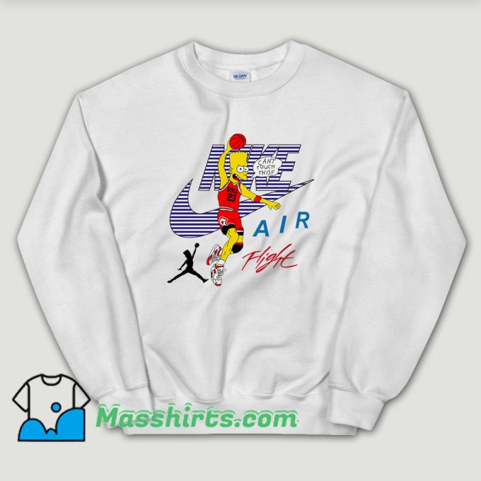 Cheap Bart Simpson Nike Air Flight Funny Sweatshirt