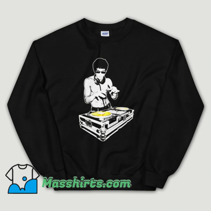 Cheap Bruce Lee DJ Kung Fu Funny Unisex Sweatshirt