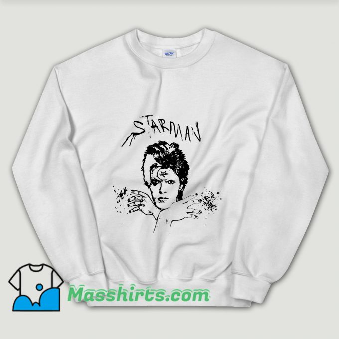 Cheap David Bowie Starman Unisex Sweatshirt