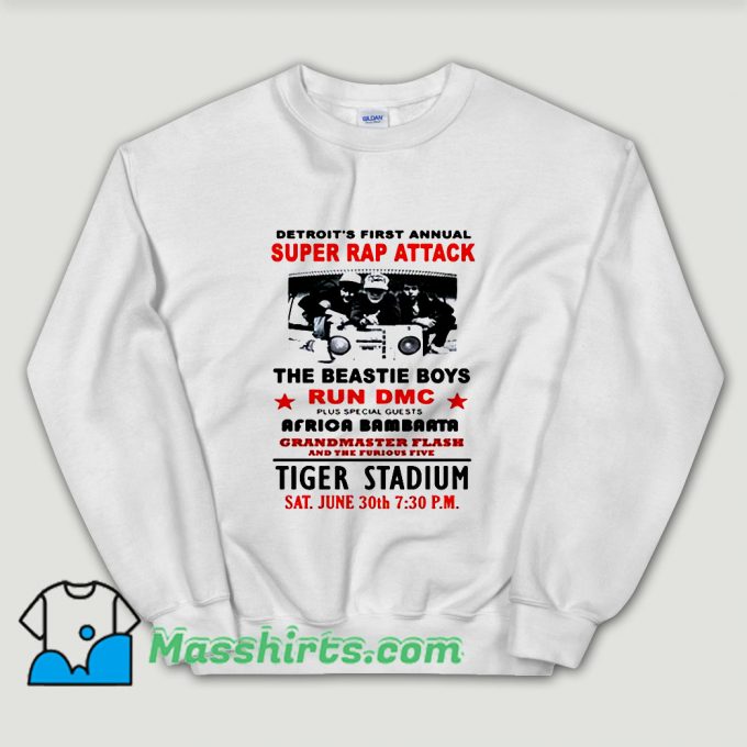 Cheap Detroit Super Attack Beastie Boys Unisex Sweatshirt