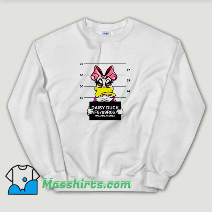 Cheap Disney Daisy Duck Mugshot Unisex Sweatshirt